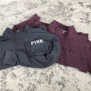 Pink 3/4 Zip Up